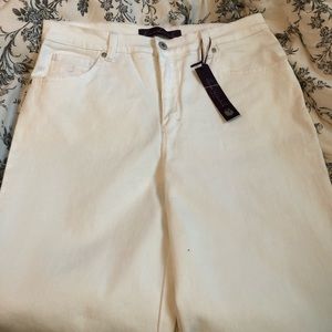 White Mid-Rise Jeans